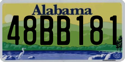AL license plate 48BB181