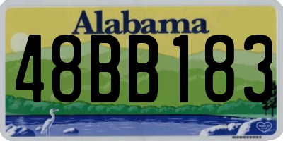 AL license plate 48BB183
