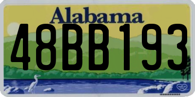 AL license plate 48BB193