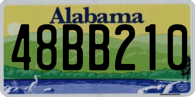 AL license plate 48BB210