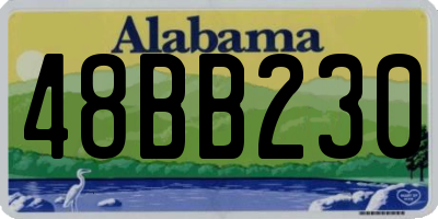 AL license plate 48BB230