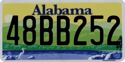 AL license plate 48BB252