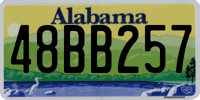 AL license plate 48BB257