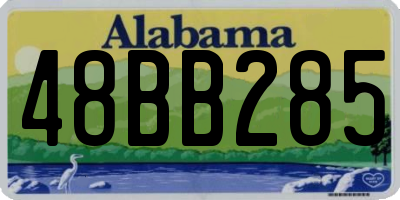 AL license plate 48BB285