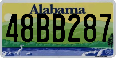 AL license plate 48BB287