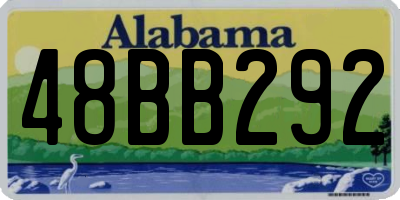 AL license plate 48BB292