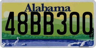 AL license plate 48BB300
