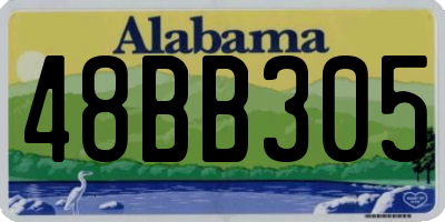 AL license plate 48BB305