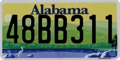 AL license plate 48BB311