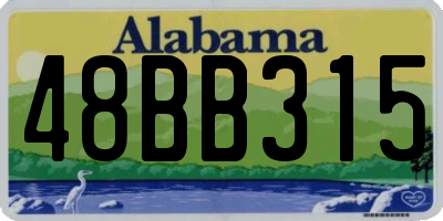 AL license plate 48BB315