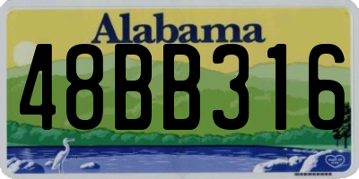 AL license plate 48BB316