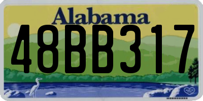 AL license plate 48BB317