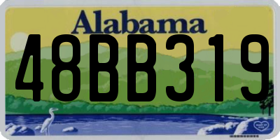 AL license plate 48BB319