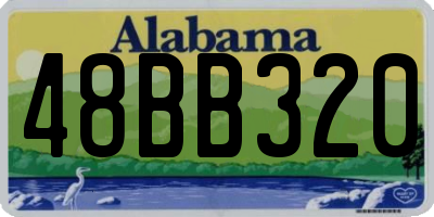 AL license plate 48BB320