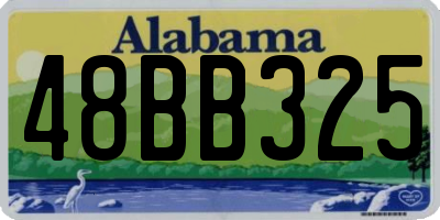 AL license plate 48BB325