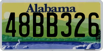 AL license plate 48BB326