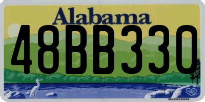 AL license plate 48BB330