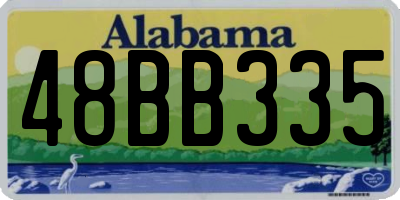 AL license plate 48BB335