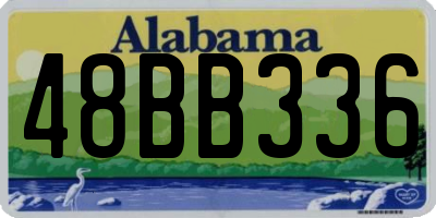 AL license plate 48BB336