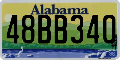 AL license plate 48BB340
