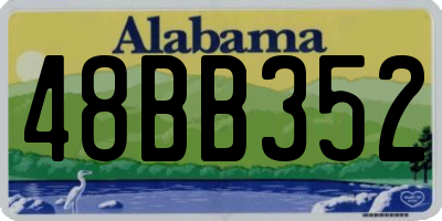 AL license plate 48BB352