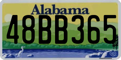 AL license plate 48BB365