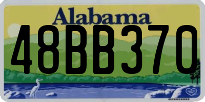 AL license plate 48BB370