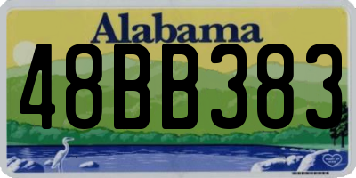 AL license plate 48BB383