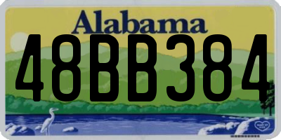 AL license plate 48BB384