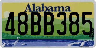 AL license plate 48BB385