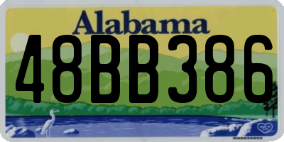 AL license plate 48BB386