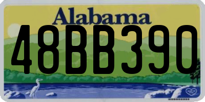 AL license plate 48BB390