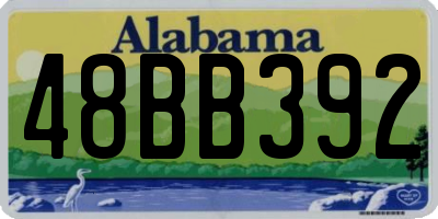 AL license plate 48BB392