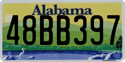 AL license plate 48BB397