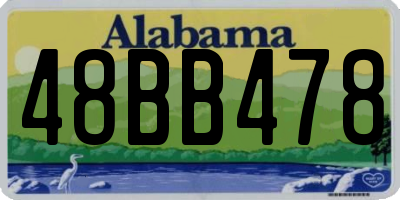 AL license plate 48BB478