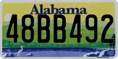 AL license plate 48BB492