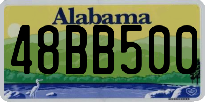 AL license plate 48BB500