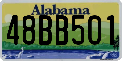 AL license plate 48BB501