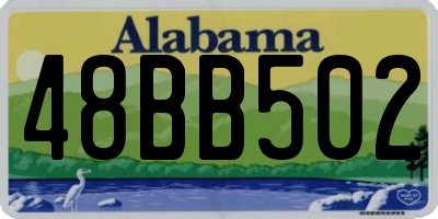 AL license plate 48BB502