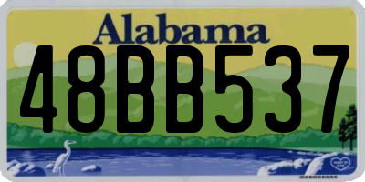 AL license plate 48BB537