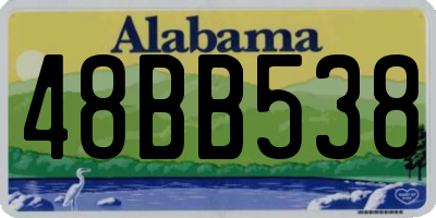 AL license plate 48BB538