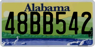 AL license plate 48BB542