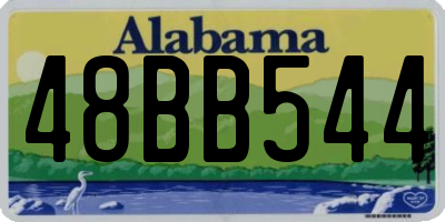 AL license plate 48BB544