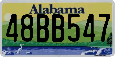 AL license plate 48BB547