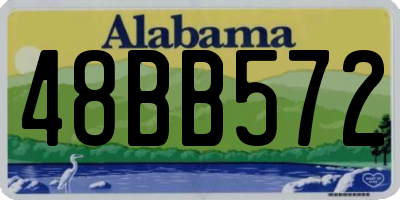 AL license plate 48BB572