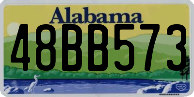 AL license plate 48BB573