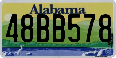 AL license plate 48BB578