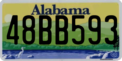 AL license plate 48BB593