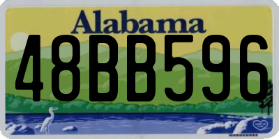 AL license plate 48BB596