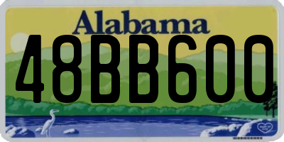 AL license plate 48BB600